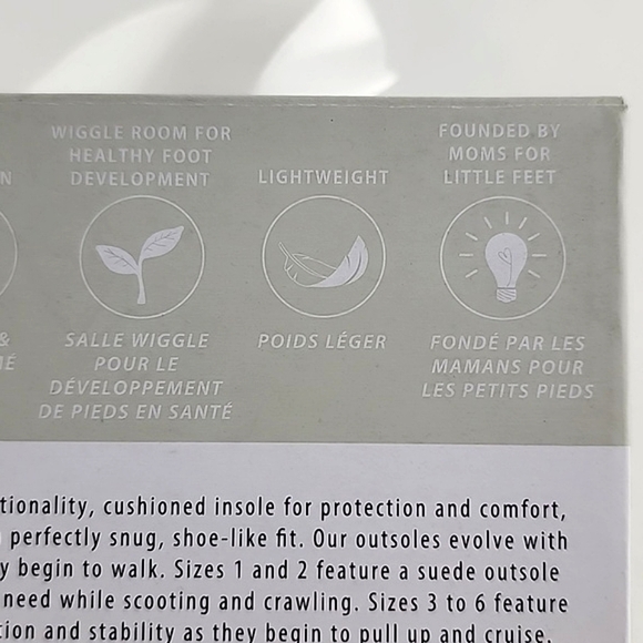 Robeez First Kicks Shoes Soft Brown Premium Leather Baby Navy Plaid Sz 0-3 Month - Picture 15 of 15